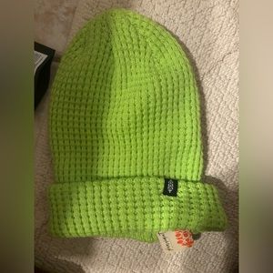 FP MOVEMENT lime green beanie -never worn